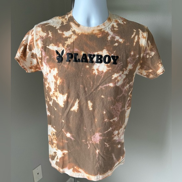 Playboy Logo Tie Dye Short Sleeve T-Shirt Size‎ Small - Picture 1 of 4